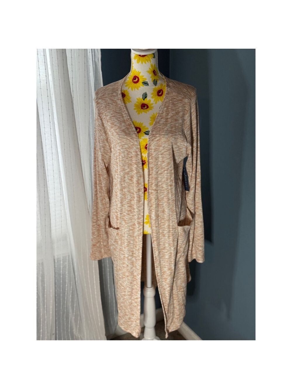 Women's Scarlett Cardigan Beige Brown XL